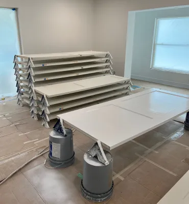 Professional exterior door painting service